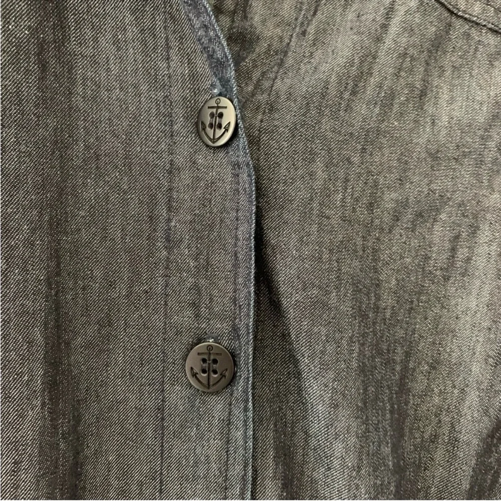 Sz 10 Trina Turk Blue Denim Dress with pockets - Picture 7 of 7